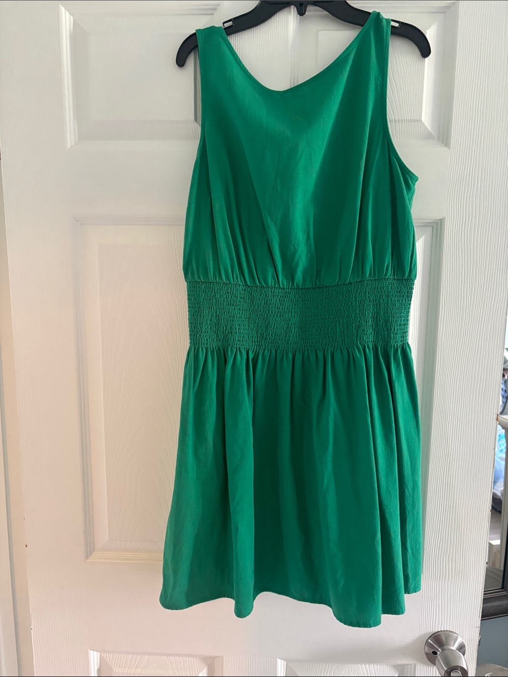 Universal Thread Emerald Green Sleeveless Smocked-Waist Casual Dress
